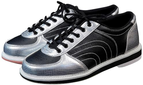Blissbuilt Men's Bowling Shoes,Womens Bowls Bowling Shoes,Womens/Mens Lawn Bowling Trainers,Lace-up Bowling Shoes,Comfort Non Slip Trainer,for Indoor And Outdoor