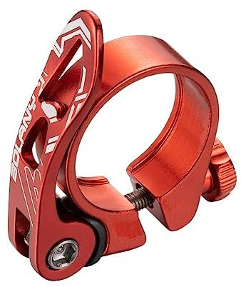 WANGBINGXING Sattelklemme MTB Fahrrad Sattelstütze Klemme Quick Release Aluminium Legierung Fahrrad Sattelstütze Montieren 31,8mm 34,9mm Radfahren Zubehör Sattelklemme(Red 34.9mm)