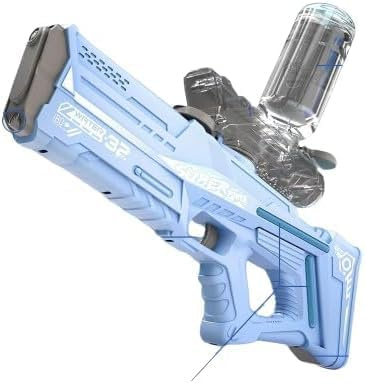 MIXEL Electric Water G-U-N Toy, Automatic Water Absorption System, One-Button Mechanism, Comfort And Easy Handling, Endless Hours Of Refreshing Entertainment, (Blue)