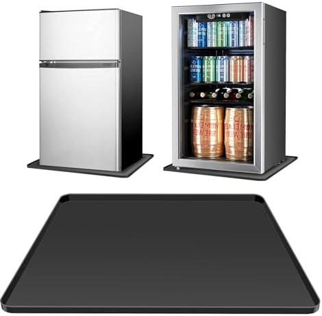 Fridge Mat Silicone with Raised Edge Floor Protection Mat Fridge Antibacterial Fridge Mats Insert Mat Floor Mat Leak Protection Silicone Mat Drip Tray Floor Trays Wine Cabinet