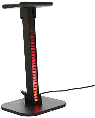 Veemoon RGB-Kopfhörerständer Schreibtisch Halter Spielzubehör Gaming -Desk -Zubehör RGB-Headset-Ständer Kopfhörerbügel Gaming -Headset -Stand Gaming -Kopfhörerständer Plastik Schwarz