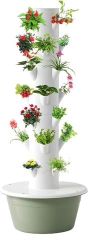 Tour hydroponique de jardin avec réservoir, 5 couches, système de culture aéroponique d'intérieur pour jardinage à la maison