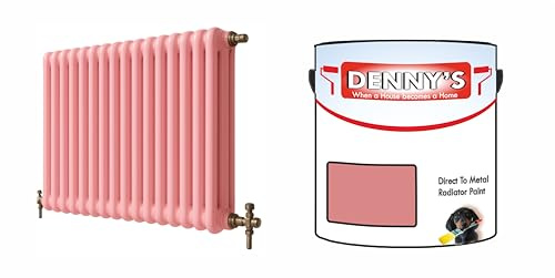 SCOOBYS PAINTS BACK IN THE MIX Direct to Metal Radiator Paint, Heat Resistant, 250ml, Brush-On Application Metallic and solid Colours (Pink Paradise)