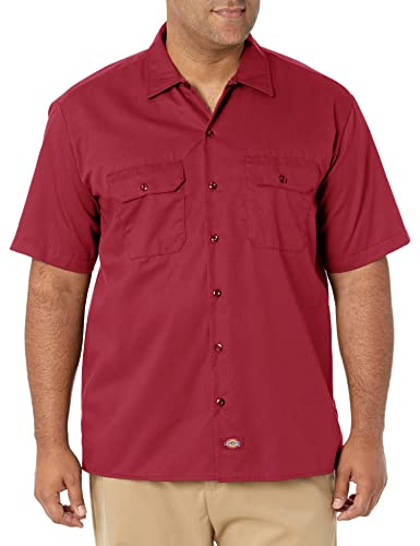 Dickies Short - Camisa para hombre, Rojo (English Red), S