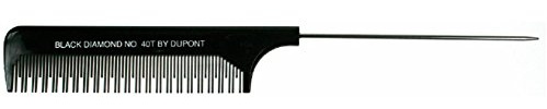 Efalock Professional Black Diamond Toupierkamm, 1er Pack, (1x 1 Stück)