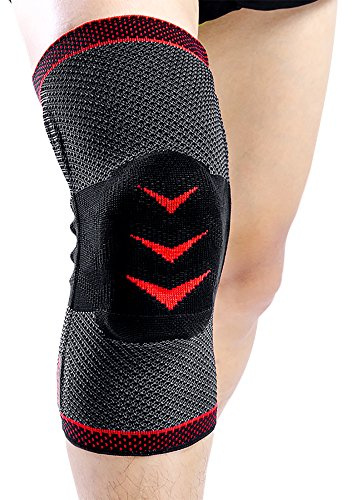 Kuangmi Kniebandage Patella Meniskus Tendon Stabilisieren Unterstutzung Schutzen ideal fur intensives Ubungen Basketball Bergsteigen Fusball Fusball Tennis etc S