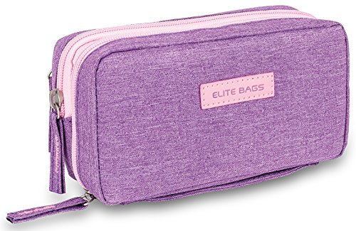 ELITE BAGS - DIABETIC'S Diabetiker-Täschchen | violett bitone | kompakt | 3 Fächer für alle notwendigen Utensilien