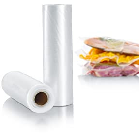 SEVERIN Vakuumierrollen, Für Folienschweißgeräte und Vakuumierer, 2 Set 20x600 cm, passend zu Vakuumierer 3601, 3610, 3628, ZB 3616