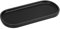 Luxspire Vanity Tray, Toilet Tank Oval Storage Tray, Resin Soap Tray Bathtub Tray, Bathroom Countertop Organization, Vanity Organizer for Candles, Soap, Towel, Plant- Matte Black