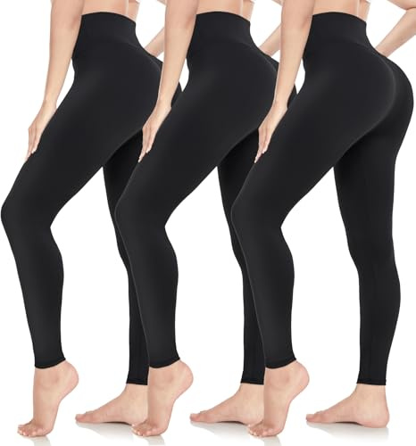 ACTINPUT Leggings for Women Soft High Waisted Tummy Control Leggings Gym Sports Workout Running Yoga Pants