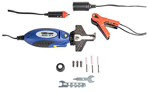 PFERD HHG 83109000 Affûteuse de chaîne de tronçonneuse 12 V avec 12 V et 12 pièces de 2,1 m de diamètre 4/4,8/5,5 mm