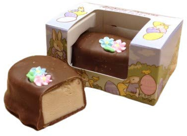 Anthony Thomas, Butter Cream Filled, Solid Chocolate Easter Egg, Large Gourmet Egg, Colorful Window Boxed Egg, Easter Gift Box, 6 oz (Butter Cream)