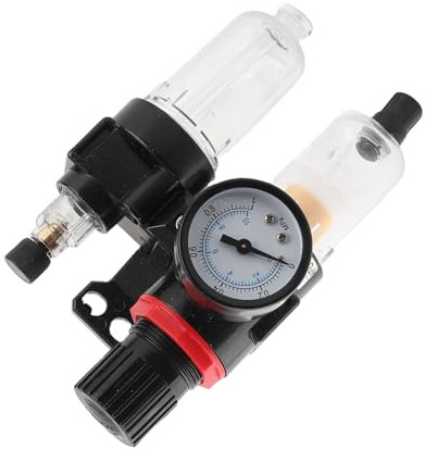 AFR2000 1/4 séparateur D'eau D'huile, 0.5-9.0Kgf 1.5MPa Séparateur D'eau D'air Comprimé, Compresseur de Déshumidificateur de Régulateur de Filtre à Air