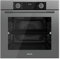 WIGGO Set da forno 60 cm, 73 l, con guide telescopiche e airfry, autopulente, 10 funzioni, chiusura morbida, dispositivo da incasso, forno da incasso, classe energetica A