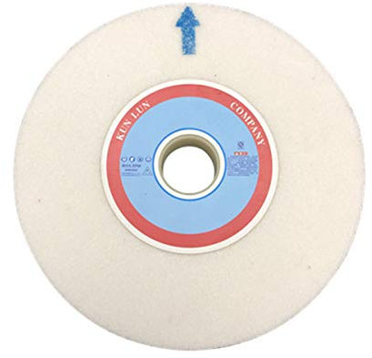 LekLai Polierscheibe, Tischschleifscheibe, Schleifscheibe, Schleifmittel: Weißer Korund, Außendurchmesser: 200 mm, Lochdurchmesser: 32 mm, Dicke: 25 mm, Körnung 46 (Size : 80 Grit)