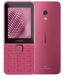 Nokia 225 [2024] 6,1 cm [2.4] 91 g Pink Basic Handy (NOKIA 225 4G TA-1610 DS GBIE PINK)