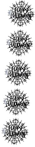 Angoily 5stücke Halloween Wandtattoo Abnehmbarer Aufkleber Für Wohnräume Wasserdichtes Für Türen Fenster Und Wände Festliche Raumgestaltung Halloween-party