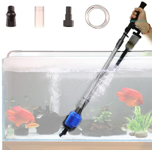 RUYICZB Aquarium Elektrisch, 4 in 1 Aquarium Sauger, 20W Elektrische Aquarium Wasserwechsler Automatisch Aquarium Reinigungsset, Für Wasserwechsel Sandreiniger Wasserfilterung Und Wasserumwälzung
