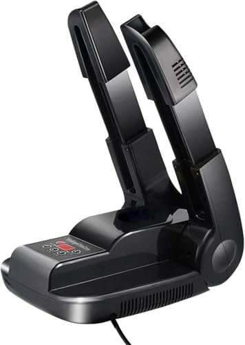 YUET Asciuga Scarpe Elettrico Pro, Asciuga Scarponi da Sci, Scaldabagni, Asciugacapelli con Timer a 3 Modalità, Asciugacapelli Portatile Pieghevole, Scaldascarpe (Nero, EU Presa)