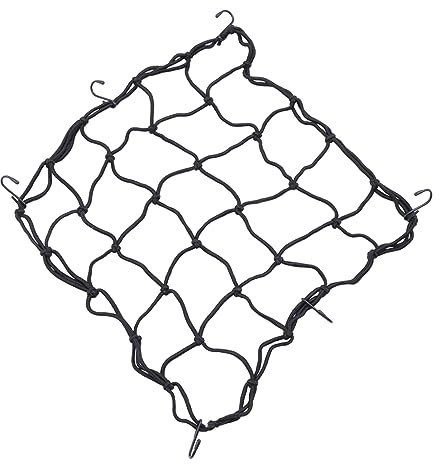 YARNOW 3pcs Elastic Rubber Bike Luggage Net Mesh Pocket for Car Storage Stretchable Cargo Net for Bike Rack and Electric