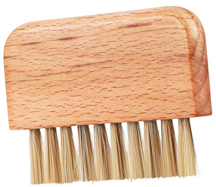 Nagelbürste Holz mit Steifen Borsten, Fingernagelbürste für Reinigung | Holzgriff für Angenehmen Halt, Vielseitig für Maniküre und Selbstgemacht, Nagelreinigerbürste für Präzise Pflege