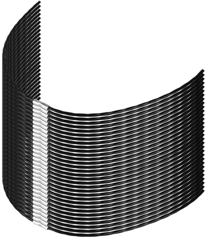 30 hilos para desbrozadora F016800431, diámetro de 3,5 mm, longitud de hilo de 37 cm, hilo para desbrozadora AFS 23 a 37