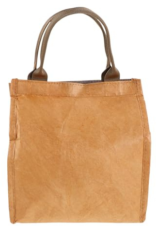 Abaodam à Déjeuner Réutilisable Papier Petit Isotherme Pliable et Portable Étanche pour Bento Préparation de Repas Extérieur