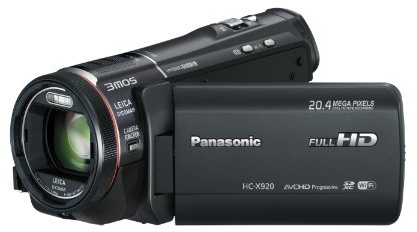 Panasonic X920 Full HD Camcorder (20.4 MP, 1920 x 1080P, 3MOS BSI Sensor, 25x Intelligent Zoom, 3.5 inch LCD) - Black (Renewed)