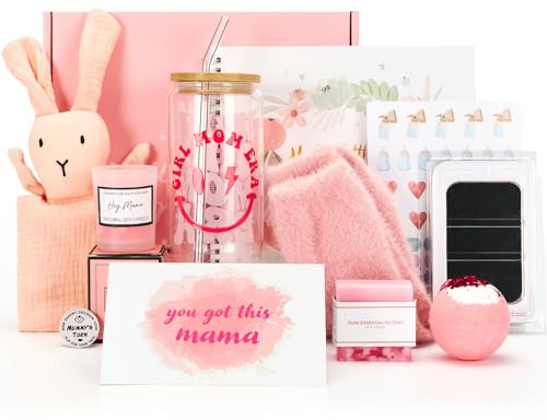 Bafeil New Girl Mom Gifts for Women First 1st Mothers Day After Birth Pregnancy Mama Gift for Expecting Moms Care Package After Baby Gift for Moms To Be Set New Mommy Postpartum Essentials