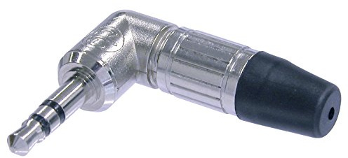 Neutrik NTP3RC Audio Klinkenstecker, Lötanschlüsse, Zugentlastung, schwarz-verchromtes Gehäuse, 3 polig, 3.5 mm