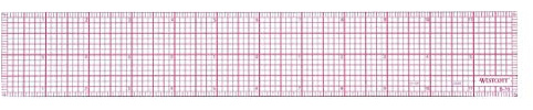 Westcott B-70 8ths Graph Beveled Ruler, 12 in