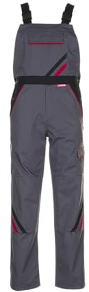 PLANAM Latzhose HIGHLINE, Farbe schiefer/schwarz/rot, Größe 52