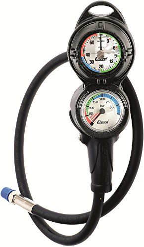 Cressi Console PD2 Pressure+Depth Gauge M/Bar