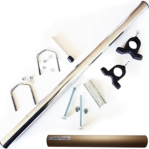 Cablefinder Parabola satellitare/Antenna Mast Pole Portatile/Staffa Ruotino Kit/Set – /Camper/Caravan/Camping/Travel – Sky/Freesat