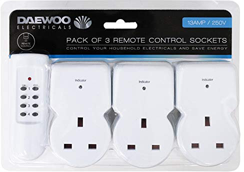 Daewoo Remote Control Sockets - 3 Pack