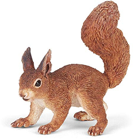 Detaillierte Eichhörnchen-Figur Spielzeug, Wildtiere-Kollektion, 3 Jahren | Lernspiel über Natur und Neugier | 5.2 x 4 x 5.5 cm | handbemalt | Sammlerstück | Geschenkidee für Mädchen und Jungen heute