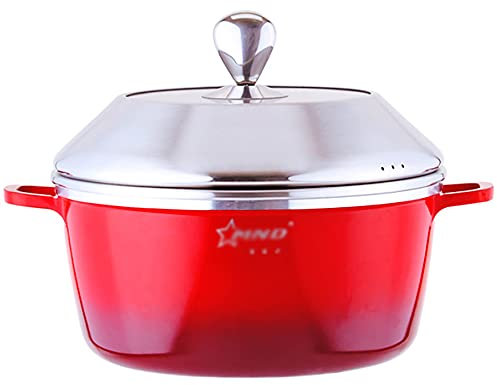 Dampftopf/Suppentopf Makaron Non-Stick Pot Haushalt Meeresfrüchte Gas Dampfergaskocher mit Sauna-Dampf-Fischtopf (Size : 24cm)