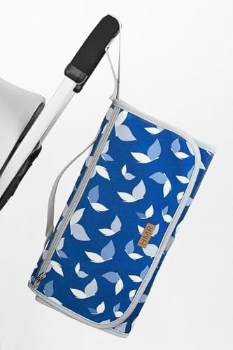 Hamur Home Windeltasche mit Tragbare Wickelunterlage Organizer und Kosmetiktasche 3in1 - Kleine Wickeltasche für Unterwegs Mamas Windeln Creme Tücher Baby Organizer (Butterfly)