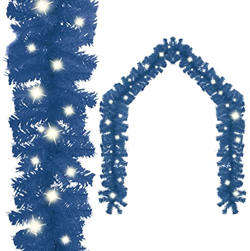 vidaXL Weihnachtsgirlande mit LED-Lichtern 20 m Blau