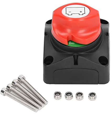 Batterie-Trennschalter 12-36 V 275 A Batterie-Trennschalter Ein Aus 2 Positionen Stromunterbrechungs-Trennschalter Hauptschalter Trennschalter-Kit für Auto, Fahrzeug, Wohnmobil, ATV, Boot