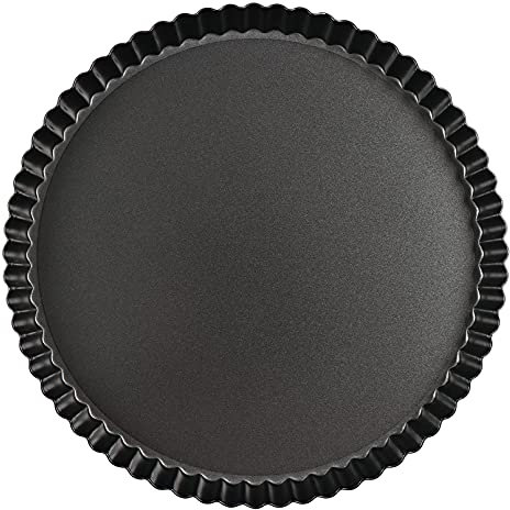 Teglia per Crostata Stampo Crostata Furbo 24 cm,Stampo per Crostate,Tortiera Crostata,Quiche Form,Stampo Quiche,Stampo Crostata Fondo Amovibile,Teglia Rotonda da Forno,Padella Antiaderente con Quiche