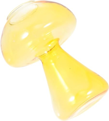 Clear Decorative Glass Flower Vase ，Glass Flower Vase 5pcs Mushroom Vase Adorno Para Mesa De Hydroponic Vase Hydroponic Plants Martini Glasses Mushroom Glasses Glass Flower Vase Creative Vase Desktop
