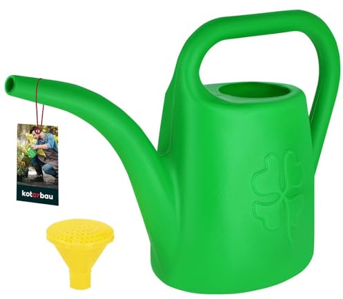 KOTARBAU® Arrosoir Plante Intérieur - PVC - 1,8 L - Vert - avec Pomme Amovible - Arrosoir Jardin - pour Fleurs Potager Terrasse Balcon