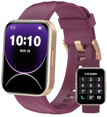 Dakofied Smartwatch con Llamadas Bluetooth,Reloj Inteligente Hombre Mujer,Smart Watch Smart Watch Pulsómetro,Monitor de Sueño,Calories,Podómetro,Impermeable IP68 Pulsera Actividad para Android iOS