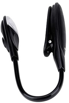 Vaguelly Flexible Buchleuchte Verstellbare Clip-lampe Zum Lesen Von Notenständern Schwarz
