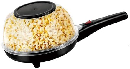 Máquina de Palomitas Máquina de hacer palomitas de maíz for el hogar, máquina de tortitas eléctrica antiadherente for cocina, Chico, hecho en casa, aperitivos de película de palomitas de maíz Diy Palo