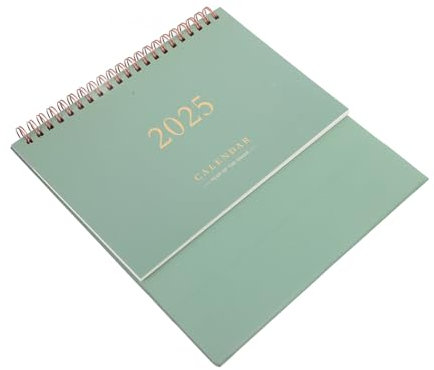 FUNOMOCYA Akademischer Tischkalender Dekorativer Standkalender Für Büro Und Zuhause Mit Hochwertigem Und Stabiler Drahtbindung Für Tägliche Planung Und Notizen