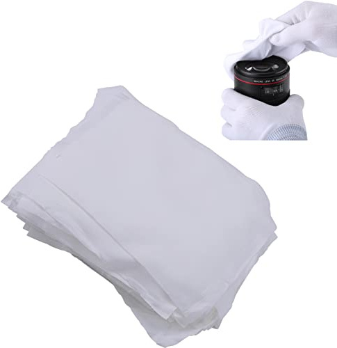Segrehy 100pcs Microfiber Cleaning Cloths, Lint Free & Anti Static 6x6 Inches Cleanroom Wipers, for Phone LCD Repair, Camera Lens, Computer Screen, Glasses and Electronics Precision Cleaning