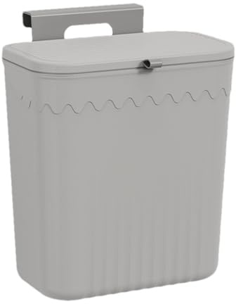 Cuelgue el contenedor de basura pequeño - Contenedor de basura pequeño colgante, basura colgante portátil | Cubo de basura montado en la pared con tapa, carrito pequeño para residuos de alimentos con