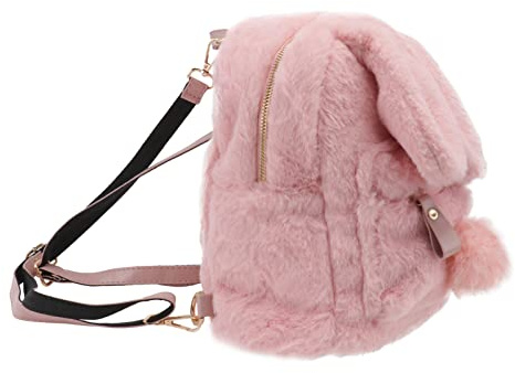 DEARMAMY Kuscheliger Plüsch-Rucksack Mit Hasenohren Für Damen Vielseitig Einsetzbar Als Schul Reise Oder Einkaufsrucksack Praktische Verwendung